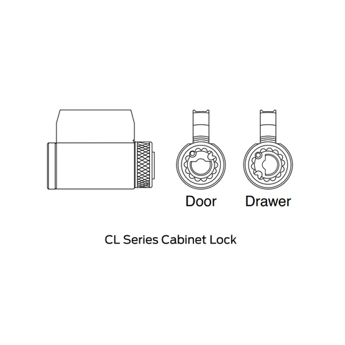 Schlage Commercial 20-172 Cabinet Lock (Door), 6-pin, CL10-360 Cam With 2 Keys