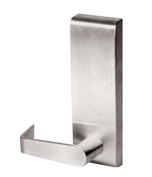 Hager 47BE 4700 Series Exit Trim, Blank Escutcheon, Steel Body, Zinc Withnell Lever, Non-Handed