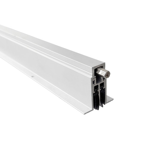 NGP 683 Mill Aluminum Heavy-Duty Mortise Automatic Door Bottom with Nylon Brush Seal