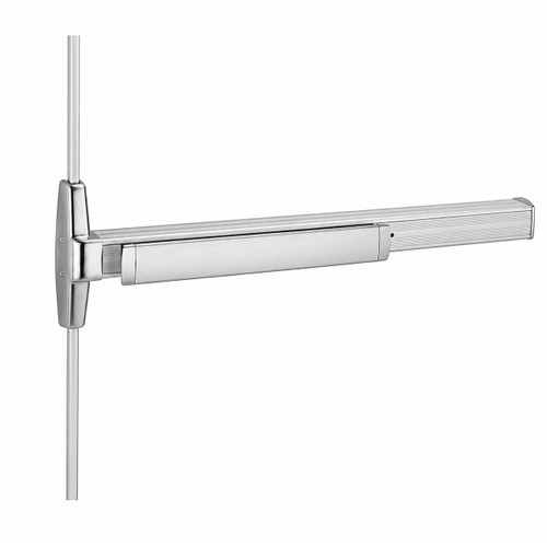 Von Duprin 3527A Series - 4 ft Smooth Case Narrow Stile Surface Vertical Rod Exit Device