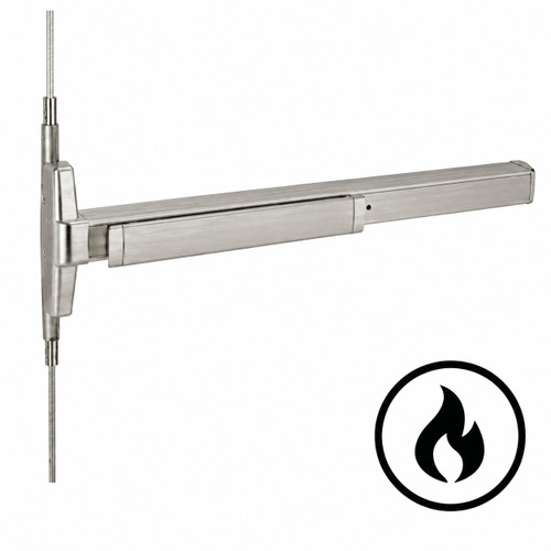 Copy of Von Duprin 3347A-F Series - Fire Rated 3 ft Grooved Case Narrow Stile Concealed Vertical Rod Exit Device, Less Dogging