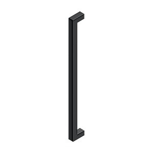 Deltana SSP2410 24 in. Contemporary Single-Side Door Pull in Paint Black