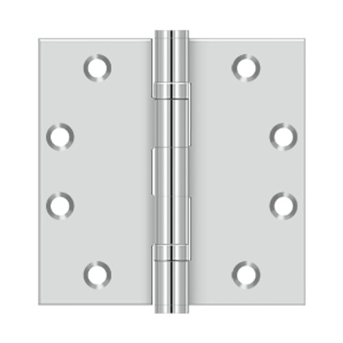Deltana SS45B 4-1/2" x 4-1/2" Square Hinge, Ball Bearing, Stainless Steel (Pair)