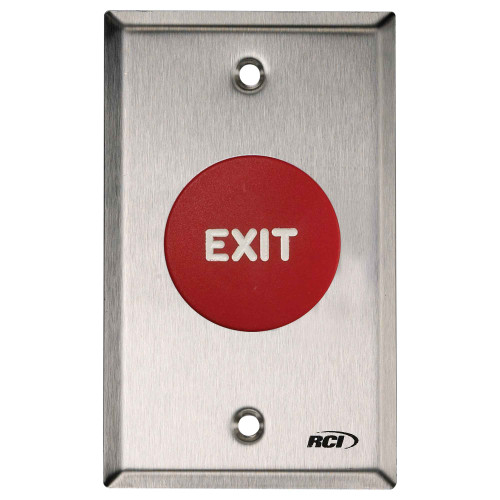 RCI RCI 908 Exit Button, Red, EXIT Text, Time Delay 908-RE-TD 32D