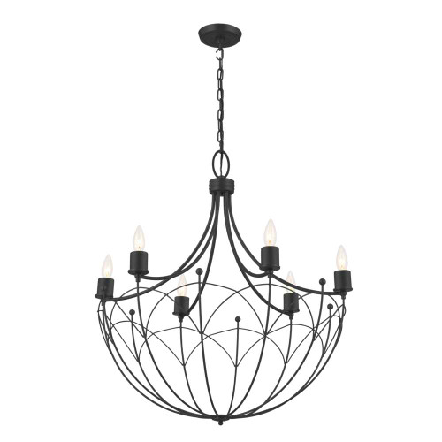 Kichler 52462 - Topiary 30" 6-Light Medium-Size 1-Tier Chandelier