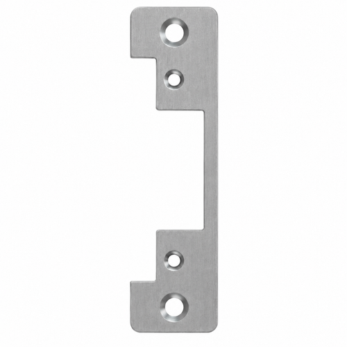 RCI 6 Series Electric Strike Faceplate 1-1/4" x 4-7/8" Square Corner Satin Stainless Steel