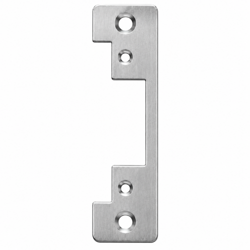 RCI 6 Series Electric Strike Replacement Faceplate 1-7/16" x 7-15/16" Satin Stainless Steel