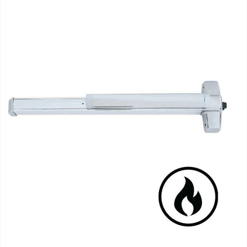 Von Duprin 98-F Series - Fire Rated 4 ft Smooth Case Wide Stile Rim Exit Device, Less Dogging