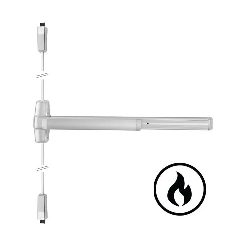 Von Duprin 9847-F Series - Fire Rated 3 ft Smooth Case Wide Stile Concealed Vertical Rod Exit Device, Less Dogging