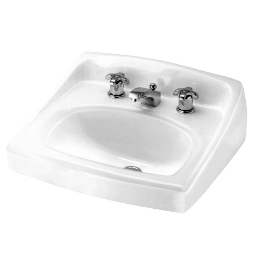 American Standard Lucerne Wall-Hung Sink for Exposed Bracket Support With 8-Inch Widespread - AMS-356028