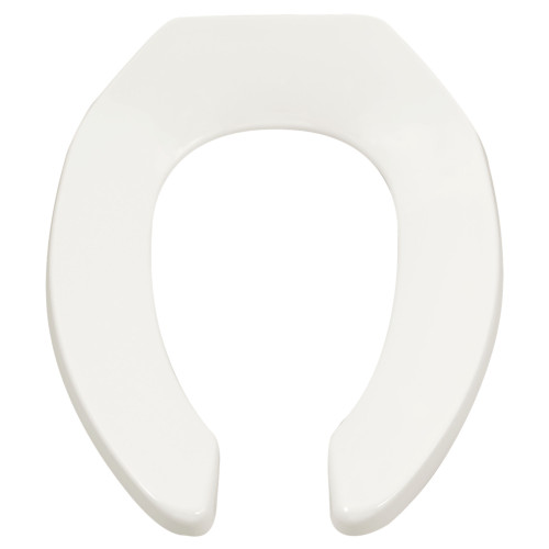 American Standard Commercial Heavy Duty Open Front Elongated Toilet Seat with EverClean Surface and Self-sustaining Hinges - AMS-5901100SS