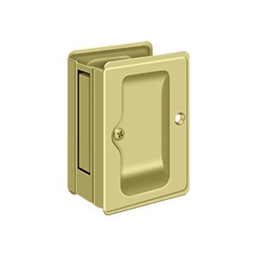 Deltana SDPA325 Heavy-Duty Pocket Door Lock, Adjustable, 3-1/4" x 2-1/4" Passage