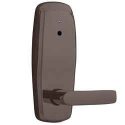 Dormakaba Dormakaba InSync Battery Operated ASM Mortise Lock, Auto Deadbolt, Unit, Gala Lever, Left Hand, Dark Oxidized Satin Bronze Oil Rubbed RMA200G-10B