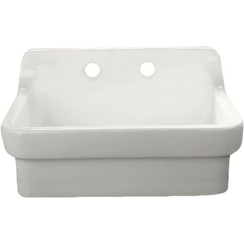 American Standard 30 x 22-Inch Vitreous China 2-Hole Single-Bowl Country Kitchen Sink - AMS-9062008