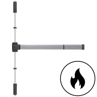 BEST Precision 5214 Series Fire Rated Surface Vertical Rod Exit Device with Lever - 36" Door Width