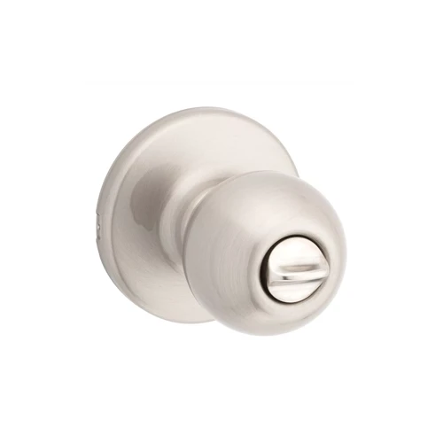 Kwikset 300P Polo Privacy Door Knob, Interior Bed/Bath Lock, 6AL Latch & RCS Round Corner Strike