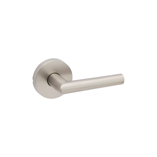Kwikset 720MILRDT Milan Lever (Round) Rose, Passage Door Lock with 6AL Latch and RCS Strike, Hall/Closet Door Handle