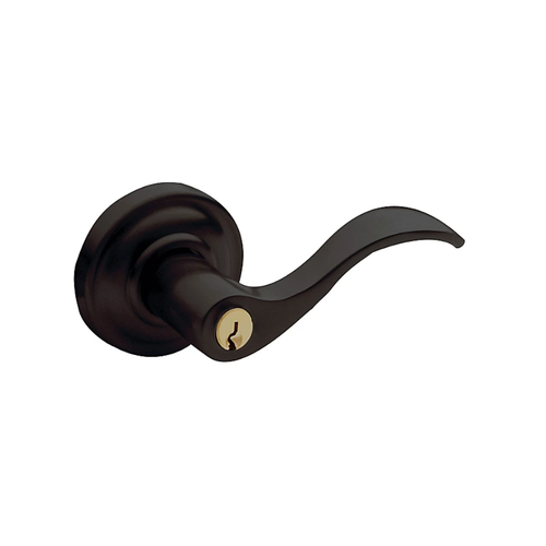 Baldwin Estate 5255 Wave Style Full Dummy Lever Set with Classic Rosette