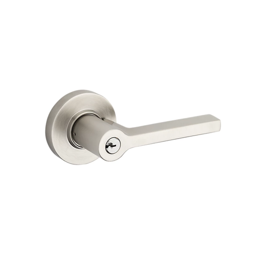 Baldwin Estate 5260 Contemporary Single Cylinder Keyed Entry Door Lever Set with Round Rose and Emergency Exit Function