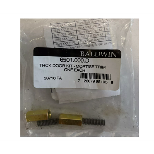 Baldwin 6501000D Mortise Wood Door Thick Door Kit