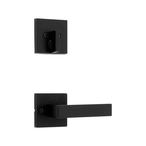 Kwikset KWI-971SALSQT Single Cylinder Interior Singapore Lever Trim with Square Rose