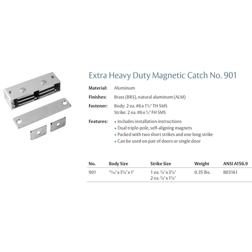 Rockwood 901 Extra Heavy Duty Magnetic Catch