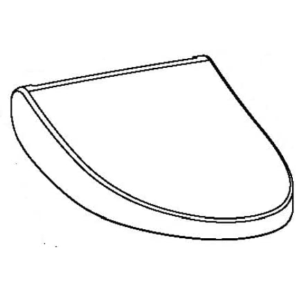 Toto C100 Washlet Elongated Lid Assembly, Cotton White