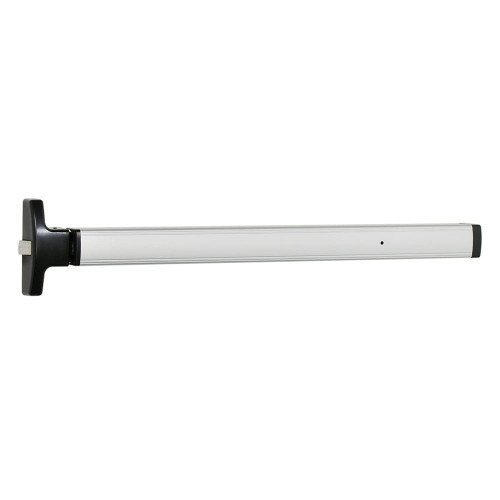 Falcon 1792NL-OP/HB-OP Narrow Stile Rim Exit Device - Night Latch/Hold Back - 36 Inch - 628 Aluminum Anodized Finish - Side Profile View