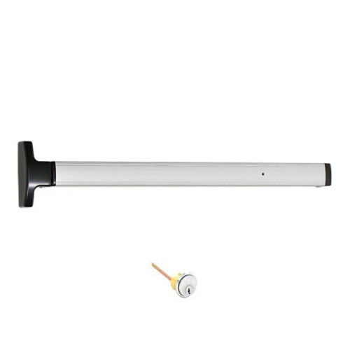 Falcon Falcon 1694NL-P/HB-P - Concealed Vertical Rod Touchbar Device - Night Latch/Hold Back with Pull, with 179CA and Rim Cylinder - 3FT FAL-1694NL-P/HB-P-3FT