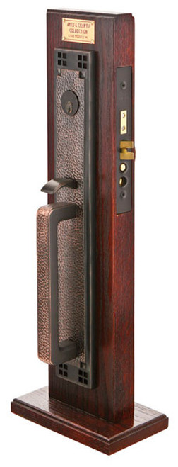 Emtek 3349 Craftsman Full Length Brass Mortise Entrance Handleset - Entry Set