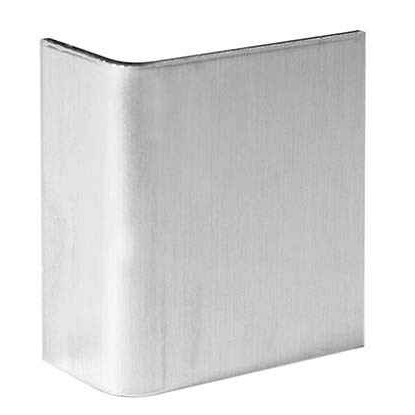 Rockwood 605 Door Guard Protection Plate, 1-1/8" by 1" by 1/2" Return, Self-Adhesive Tape Fastener