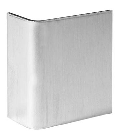 Rockwood 605 Door Guard Protection Plate, 1-1/8" by 1" by 1/2" Return, Self-Adhesive Tape Fastener