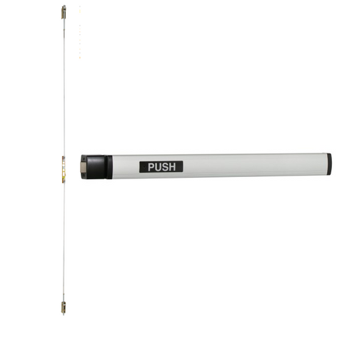 Falcon 1493HB-OP Narrow Stile Concealed Vertical Rod Touch Bar Exit Devices - Hold Back Optional Pull w/ 159CA-NL and Rim Cylinder