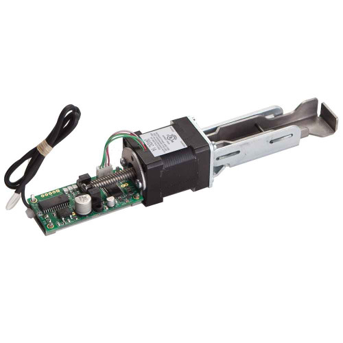 ACSI 1550K-MDP electric motor latch retraction kit showing stepper motor, control PCB, and latch hardware assembly for Precision 2000 and 5000 exit devices