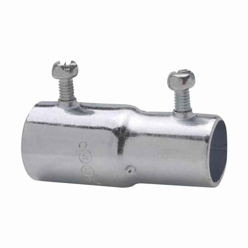 Crouse-Hinds Eaton series EMT combination coupling, EMT to rigid , Zinc plated steel, Combination type, 3/4"-3/4"