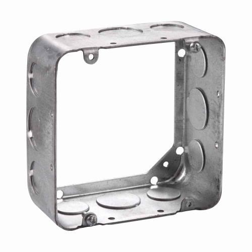 Crouse-Hinds Eaton series Square Extension Ring, 4-11/16", Natural, Drawn, 2-1/8", Steel, 1/2", 3/4", 42.0 cubic inch capacity