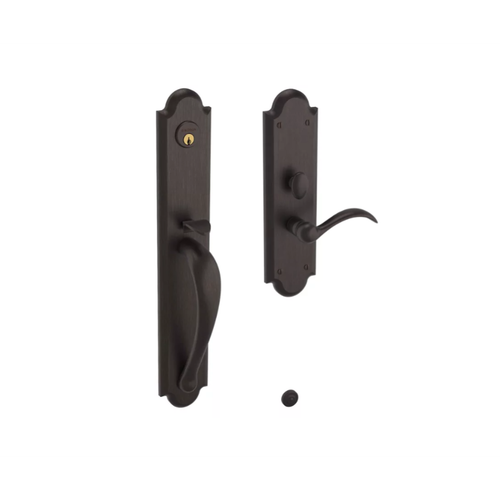 Baldwin M514 Boulder Lever Full Escutcheon Single Cylinder Entry Mortise Trim