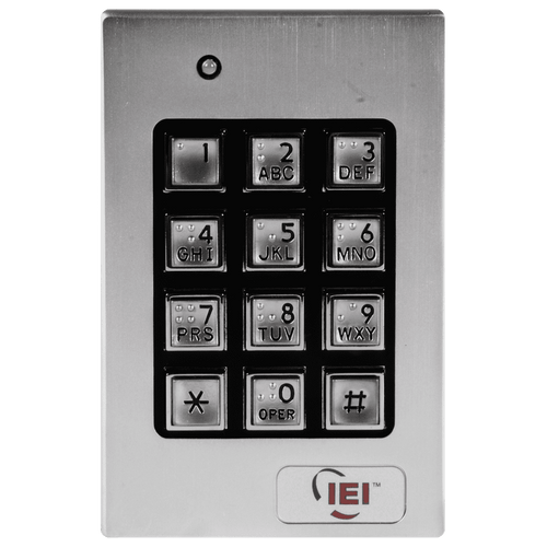 Nortek Control Indoor/Outdoor Surface-Mount Weather Resistant Keypad, 120 Users, Surface Mount Vandal Resistant Design