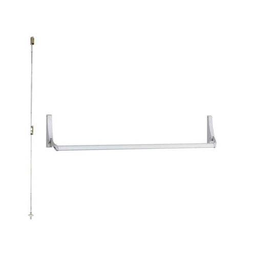 Falcon 1990EO Narrow Stile Concealed Vertical Rod Exit Device - 44 Inch Exit Only