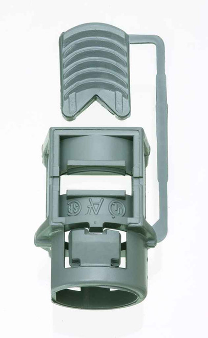 Arlington Industries Non-metallic Push-In connector utilizes a wedge push in design for a secure grip with a knockout size of 3/4 inch.