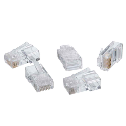 Ideal Industries CAT5e RJ45 Modular Plugs 8P8C 24-26 AWG Gold Plated 100 Pack