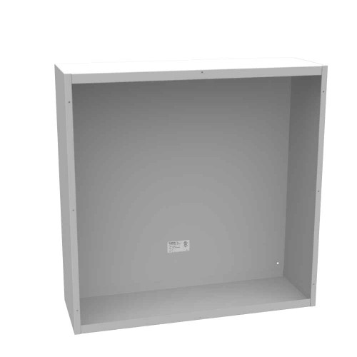 Milbank 30x10x30 Screw Cover Type 1 UL Listed Steel No Knockouts ANSI 61 Gray Cover With Teardrop Slots Mounting Holes In Back