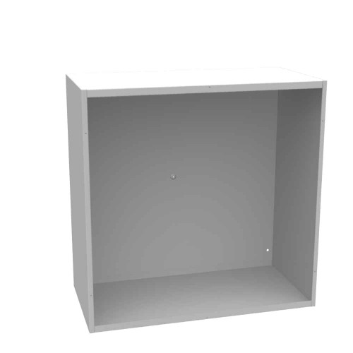 Milbank 36x18x36 Screw Cover Type 1 UL Listed Steel No Knockouts ANSI 61 Gray Cover With Teardrop Slots Mounting Holes In Back