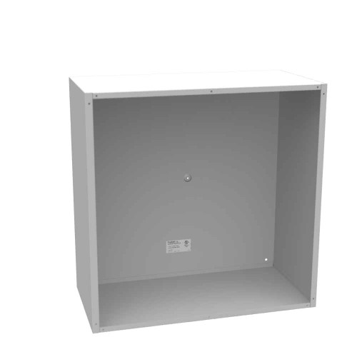 Milbank 24X12x24 Screw Cover Type 1 UL Listed Steel No Knockouts ANSI 61 Gray Cover With Teardrop Slots Mounting Holes In Back