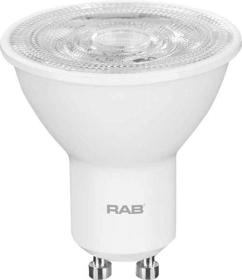 RAB SMALL REFLECTORS 350 LUMENS GU10 4.5W BASE GU10 80CRI 4000K 35 DEGREE BEAM SPREAD DIMMABLE