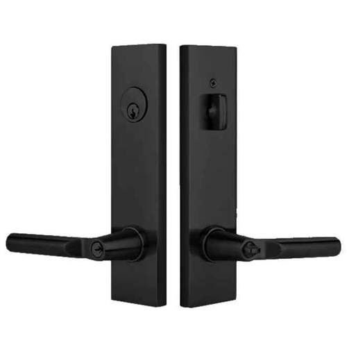 Emtek Modern Brass Tubular Two-Point Lockset with Hanover Lever - Single Cylinder