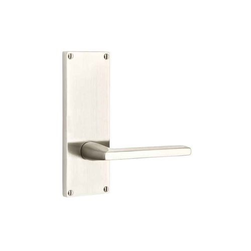 Emtek 8111 Modern 7" Non-Keyed Sideplate Lockset, Passage - Brass Tubular