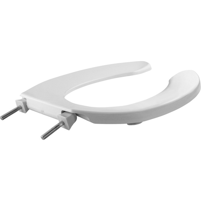 Bemis Bemis 1055 Elongated Plastic Open Front Less Cover Toilet Seat with Check Hinge BEMIS-1055 