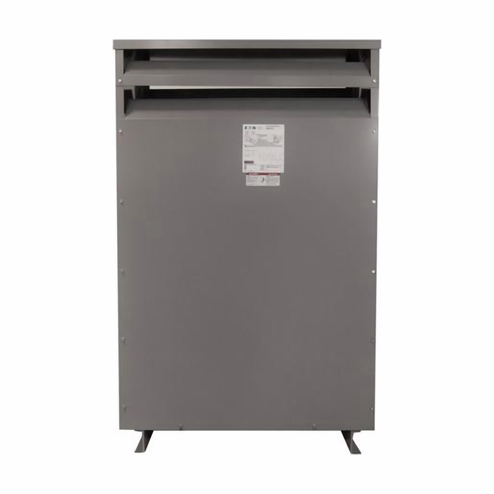 Eaton H48M28F75CUEESR K-Factor nonlinear ventilated transformer, KT-4 (3-phase), PV 480V, Taps: 2 at +2.5% /4 at -2.5%, SV 208Y/120V, 115°C rise, 75 kVA, Copper windings, EE, SR