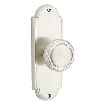 Emtek 8026 Delaware 7-1/8" Non-Keyed Sideplate Lockset, Privacy - Brass Tubular